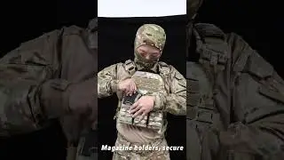 SINAIRSOFT Tactical Vest With Quick Release Laser Cut Triple Magazine