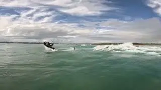 Jet ski wave jump back flip