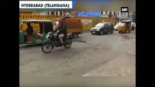 Hyderabad Monsoon: Commuters Having Tough Time Due To Bad Roads