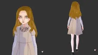 【Vroid/vrm model showcase】M3GAN by Ekuly