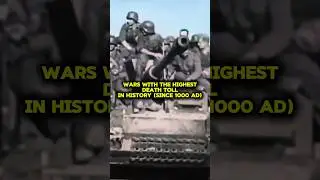 Top 10 Deadliest Wars in History (Since 1000 AD) 🔥 #history #short #wars