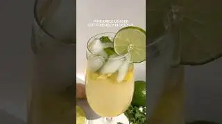 Pineapple Ginger (Gut-Friendly!) Mocktail Recipe 🍍#shorts #mocktail #mocktailrecipes #gutfriendly