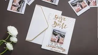 Instax Photos DIY: Save the Date Cards