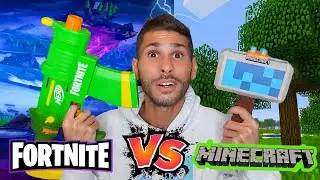 Обзор Nerf: Minecraft Dungeons: StormLander против Fortnite SMG