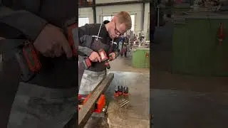Fast Drilling in Steel! ⚡ FEIN ASCM 18 QMP in Action! #Shorts