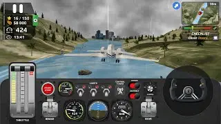 Flight Pilot Simulator 3D - Emergency River Landing - Android Gameplay