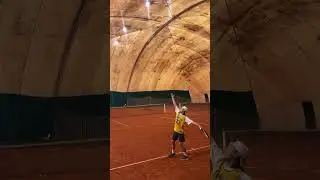 Ian Suljic tennis serve ☄️ 11 years old, tennis player 🇸🇮🎾
