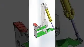 Hydraulic Lifter Mechanism in SolidWorks | Step-by-Step Modeling & Animation