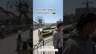 RUSH FAM takes over DISNEY LAND #explore #automobile #rushfam #trending #shorts #kaicenat