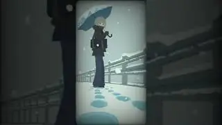 8-bit pixel a sleepily sad snowy day. 眠くて悲しい雪の日