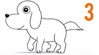 Magic Drawing: Turning the Number 3 into a Real Live Dog! 😱🐶✨