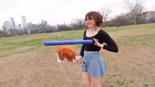 Peach & Rune Stick Horse Jousting