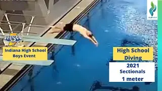 2021 Indiana High School Sectionals @ Eckhart - Boys 1 Meter Springboard Diving