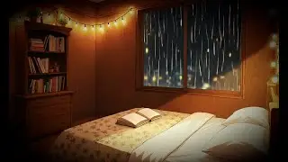 Rainy Night in a Cozy Bedroom 🌧️ Lofi Beats to Study, Relax & Unwind