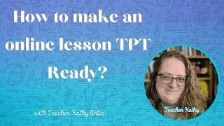 How to load an online lesson you have already created into TPT?