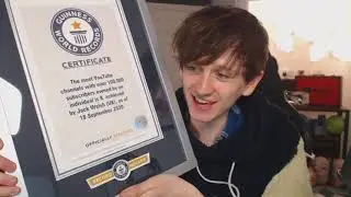 JackSucksAtLife receives his Guinness World Record