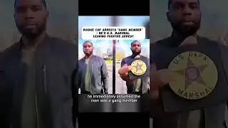 ROOKIE COP ARRESTS 'GANG MEMBER' - HE'S U.S.MARSHAL LEADING FUGITIVE ARREST #police #copstiktok