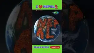 🔥 I Love Nepal in Solar Smash &ndash; Laser Art on Earth 🌍❤️ #SolarSmash #ilovenepal  #games