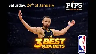 5-0 SWEEP! My 3 Best NBA Player Prop Bets for Today | Saturday 24th January