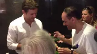 Comedian Charles Esten / Chip Esten signing autographs in New York