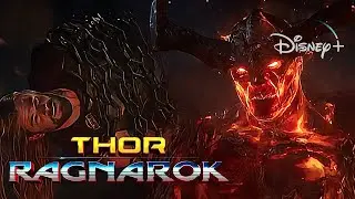 Thor: Ragnarok | Thor Meets Surtur Scene | Disney+ [2017]