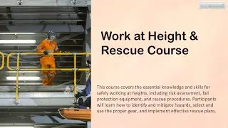 Work at Height and Rescue course by Elite Offshore