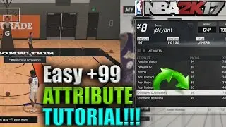 NBA 2K17 - Unlimited Stamina And Offensive Consistency Glitch! 99 Attribute Glitch In Under 1 Hour!