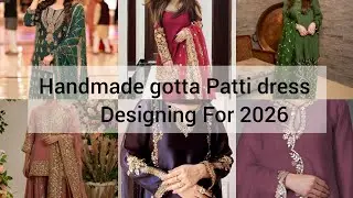 Handmade Gotta Patti Dress Designing For 2026 || Fizzastitchingideas 