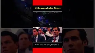 US Vice President in India: Convoy Footage Goes Viral! || US Power #shorts #usa #india #youtube #ai