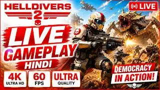 Helldivers 2 RTX 5080 Ultra Graphics LIVE 🔥 Hindi Gameplay | Max Settings | 4K 60FPS