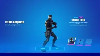 *NEW* Snake Eyes Skin Review in Fortnite