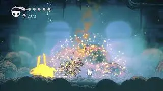 Hollow Knight Dung Defender boss fight