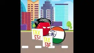 new india china relationship  #countryballs #china #usa #india