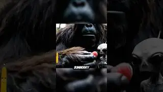 Bigfoot Eating with the ALIEN forest#Bigfoot #BigfootSighting #CryptidSightings