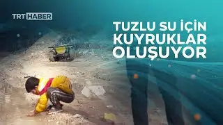 Gazzeliler suyu çamurlu yağmur birikintilerinden içiyor