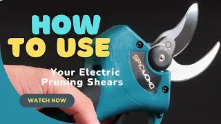 SPICIMOMO Electric Pruning Shears Instruction Video (BLUE)