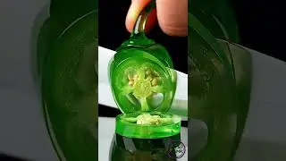Crystal-Glass Poblano Pepper ASMR | Ultra-Realistic 8K Satisfying Cuts