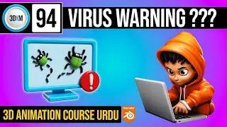 How to Safely Download file from Google Drive Virus Warning |Class 94 of 3D Animation Course By 3DXM