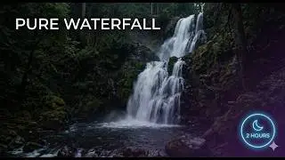 NO ADS&mdash;Waterfall Sounds, Bird Chirping & White Noise for Deep Sleep | 2 Hours