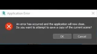 3d max error to'g'irlash (3ds Max Ошибка)  | Application Error