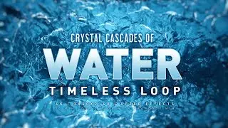 Crystal Falls | Timeless Slow Motion Water | 4K | 30 MIN LOOP | After Effects