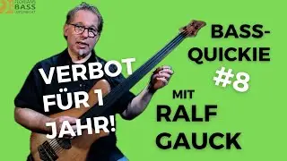 VERBOT FÜR 1 JAHR! - RALF GAUCK zeigt dir Intonation auf dem Fretless Bass - Bass Quickie #8