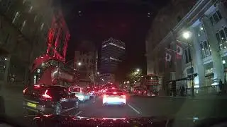Street of Central London at Night