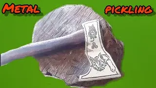 Ax restoration. Metal etching. #restoration #axe