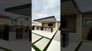 Modern Outdoor Kitchen #kitchenisland #backyardkitchens #kitchen #kitchenset