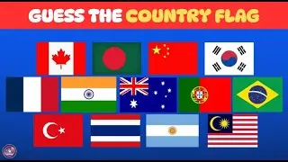 Guess the Country by Its Flag 🌍 | 40 Flags Quiz Challenge | QuizziWoo