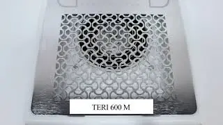 TERI 600 M Вытяжка маникюрная настольная белая (сетка металлик)