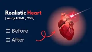 Realistic Animated Heart ❤ using html, css. 