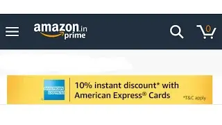 [Expired]10% instant discount on AMEX purchase on Amazon.in