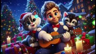 Furry Friends and Midnight Spins | Fun Original Kids Song with Playful Kittens & Nighttime